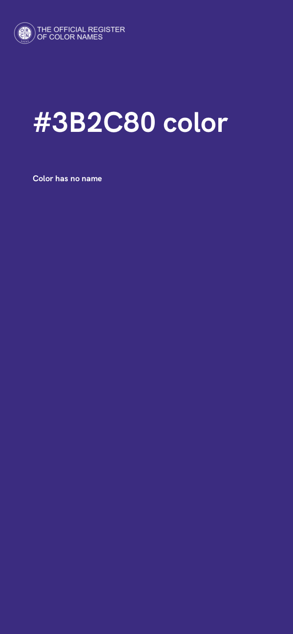#3B2C80 color image