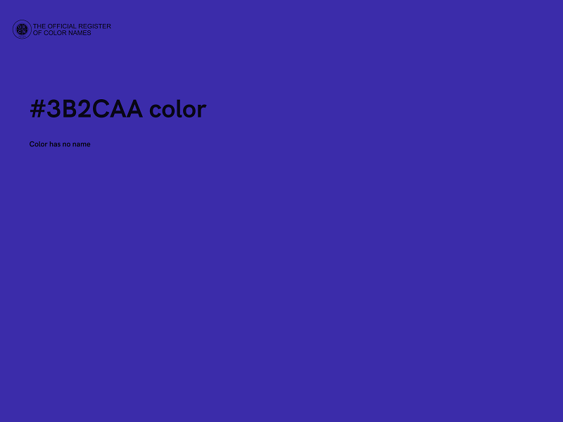 #3B2CAA color image