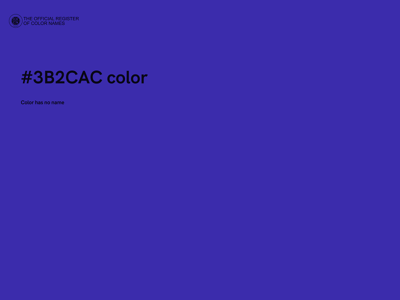 #3B2CAC color image