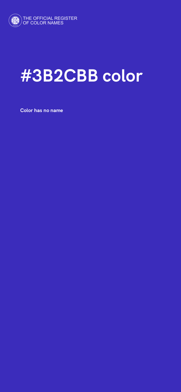 #3B2CBB color image