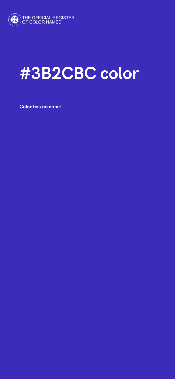 #3B2CBC color image
