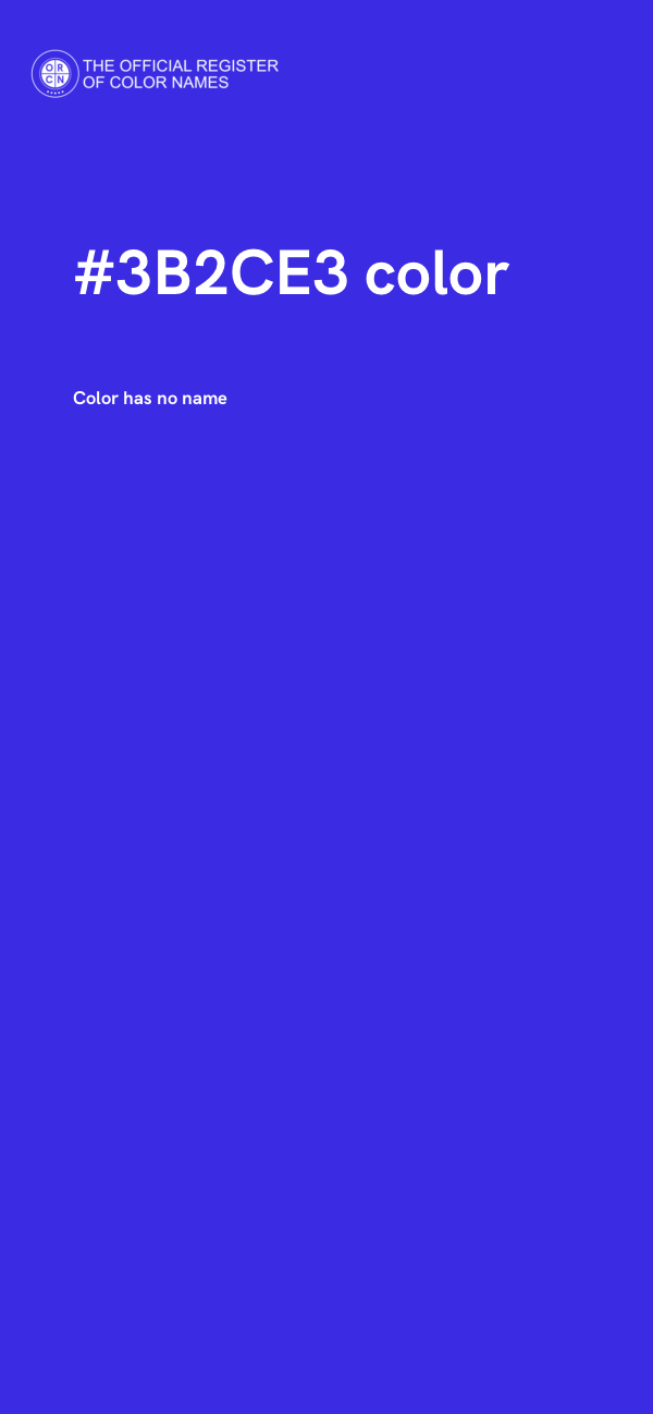 #3B2CE3 color image