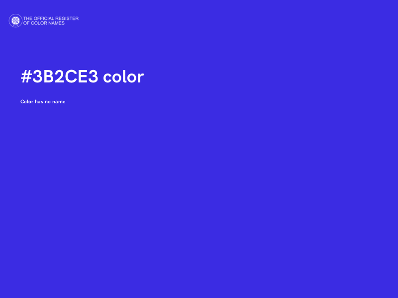 #3B2CE3 color image