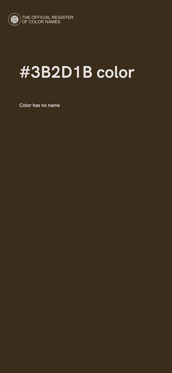 #3B2D1B color image
