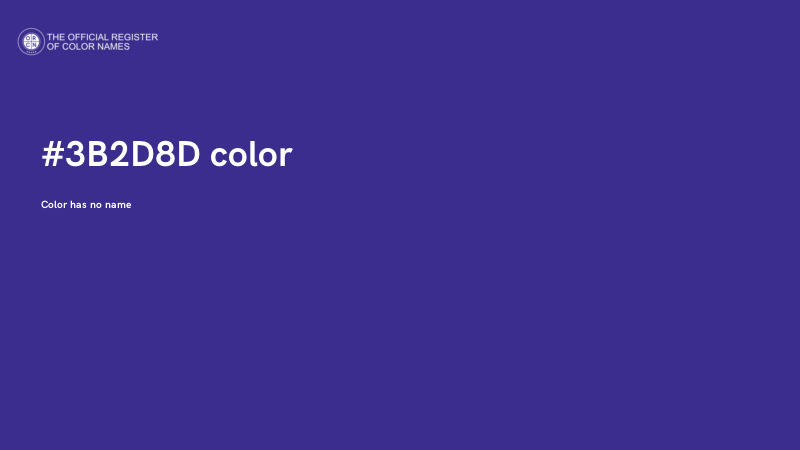 #3B2D8D color image