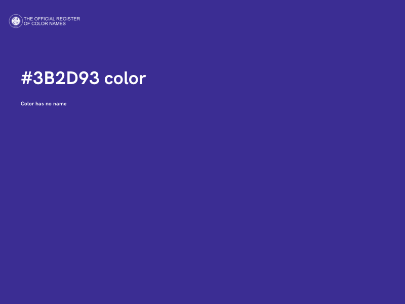 #3B2D93 color image