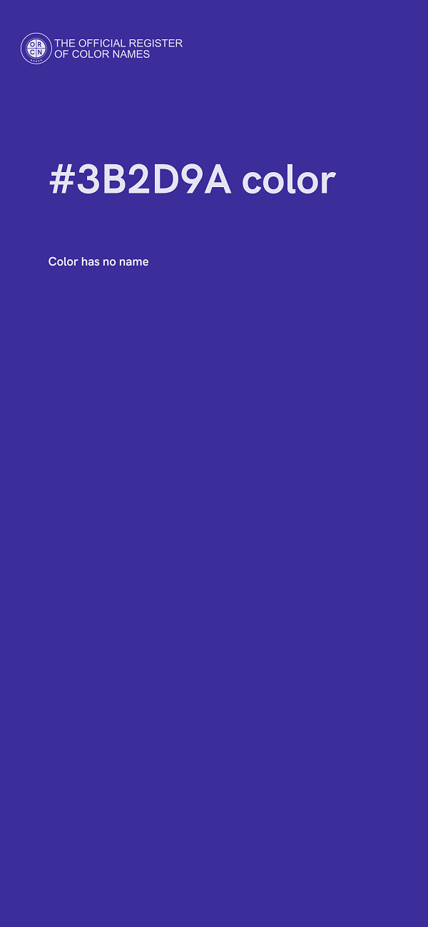 #3B2D9A color image