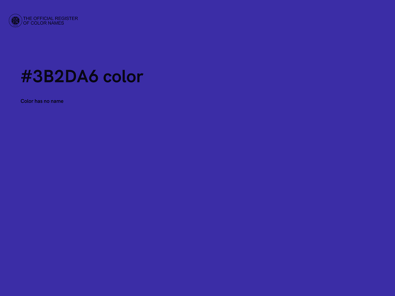 #3B2DA6 color image