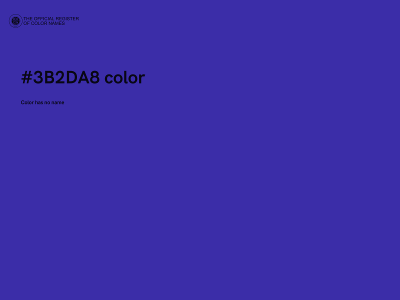 #3B2DA8 color image