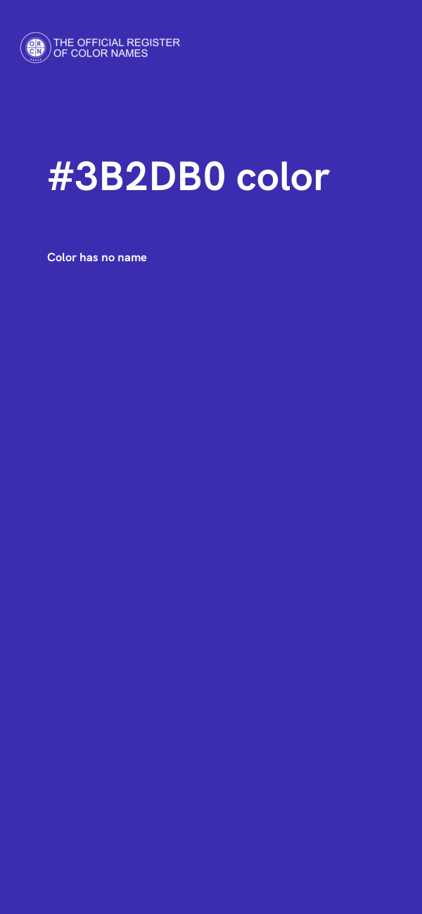 #3B2DB0 color image