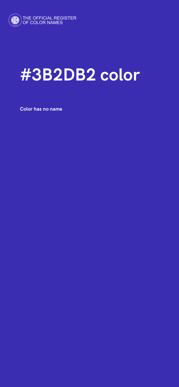 #3B2DB2 color image