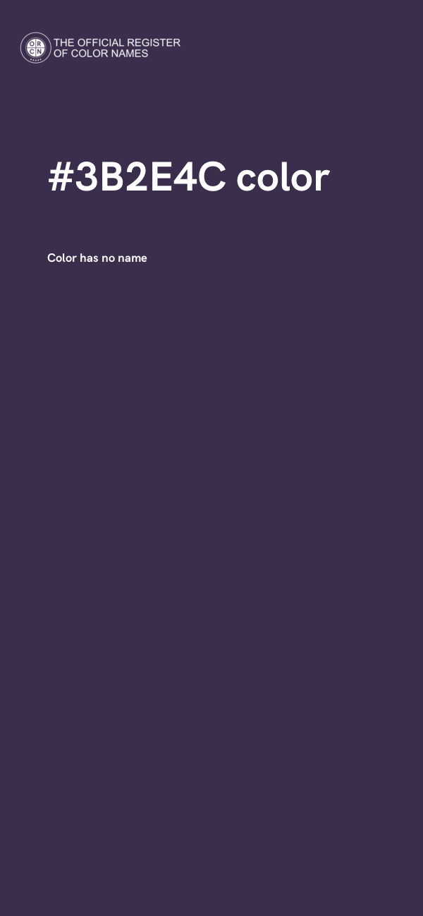 #3B2E4C color image