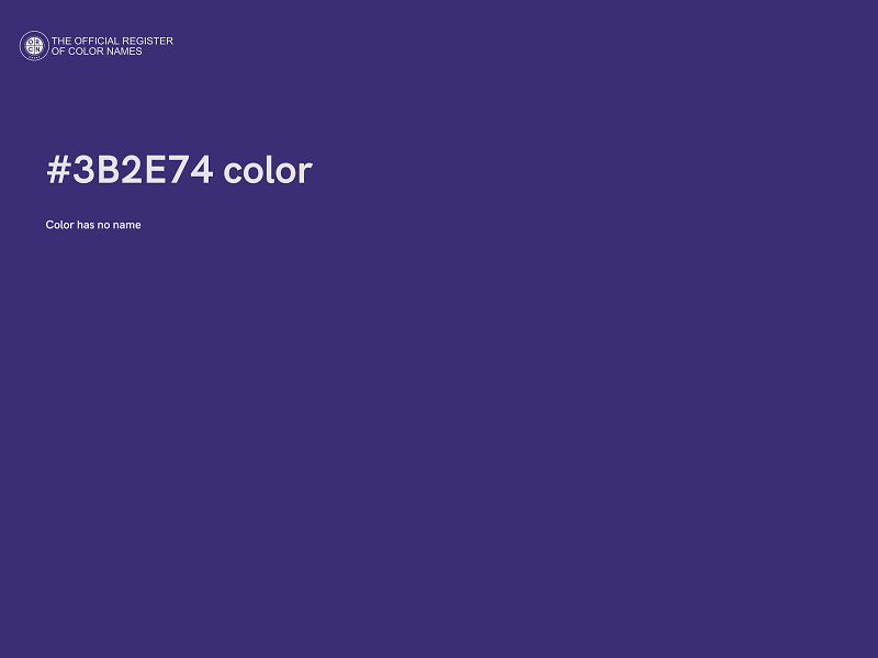 #3B2E74 color image