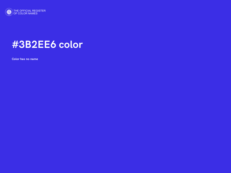 #3B2EE6 color image