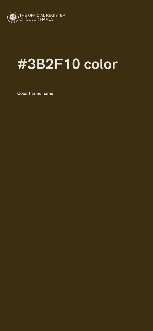 #3B2F10 color image