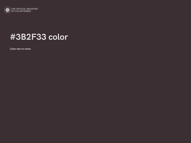 #3B2F33 color image