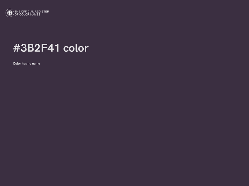 #3B2F41 color image