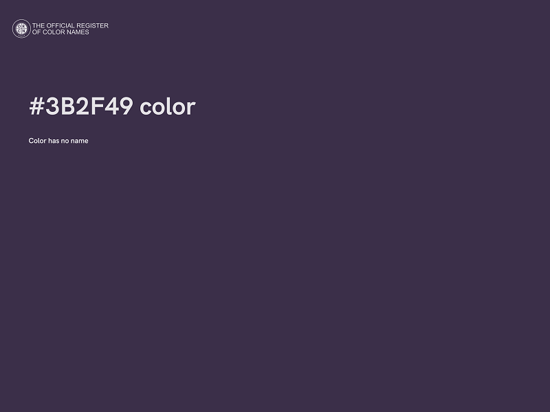 #3B2F49 color image