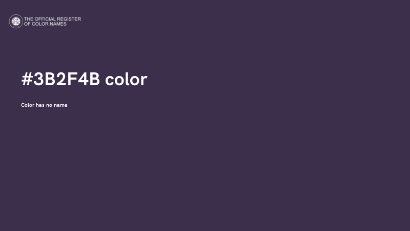 #3B2F4B color image