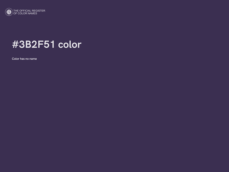 #3B2F51 color image