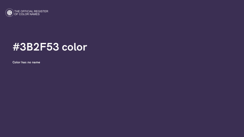 #3B2F53 color image
