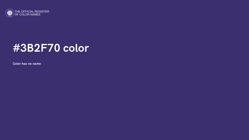 #3B2F70 color image