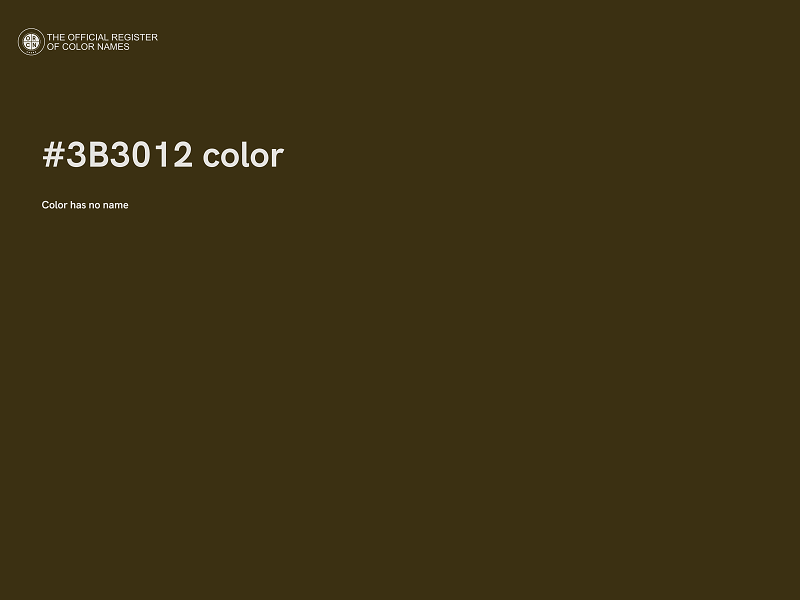#3B3012 color image