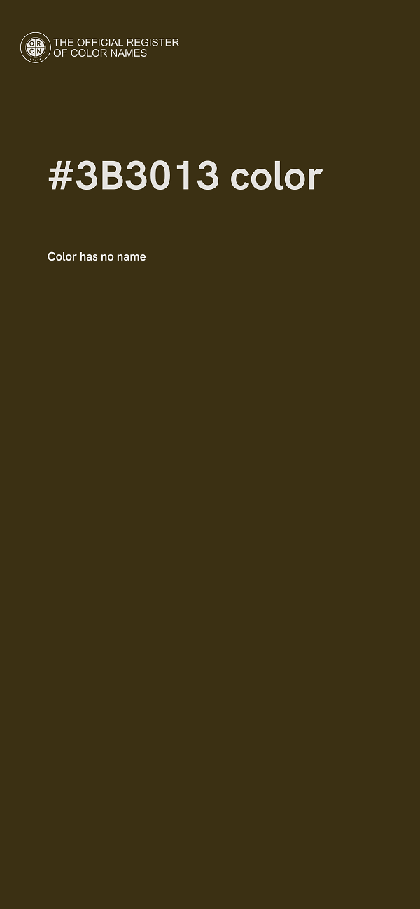 #3B3013 color image
