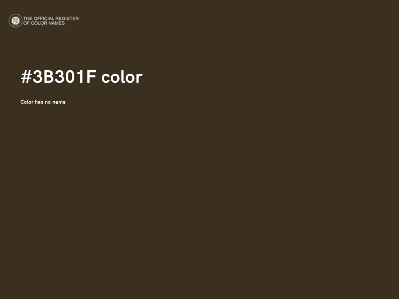 #3B301F color image
