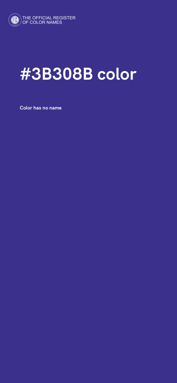 #3B308B color image