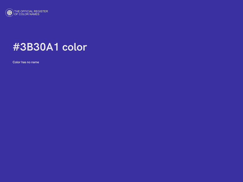 #3B30A1 color image