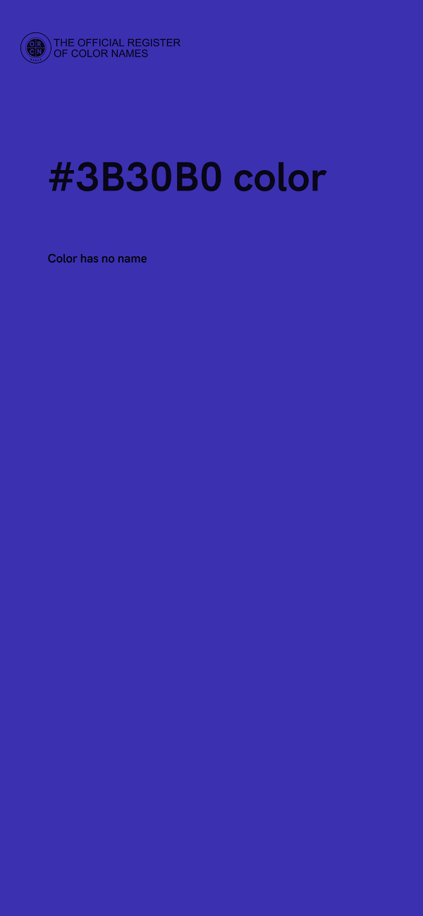 #3B30B0 color image