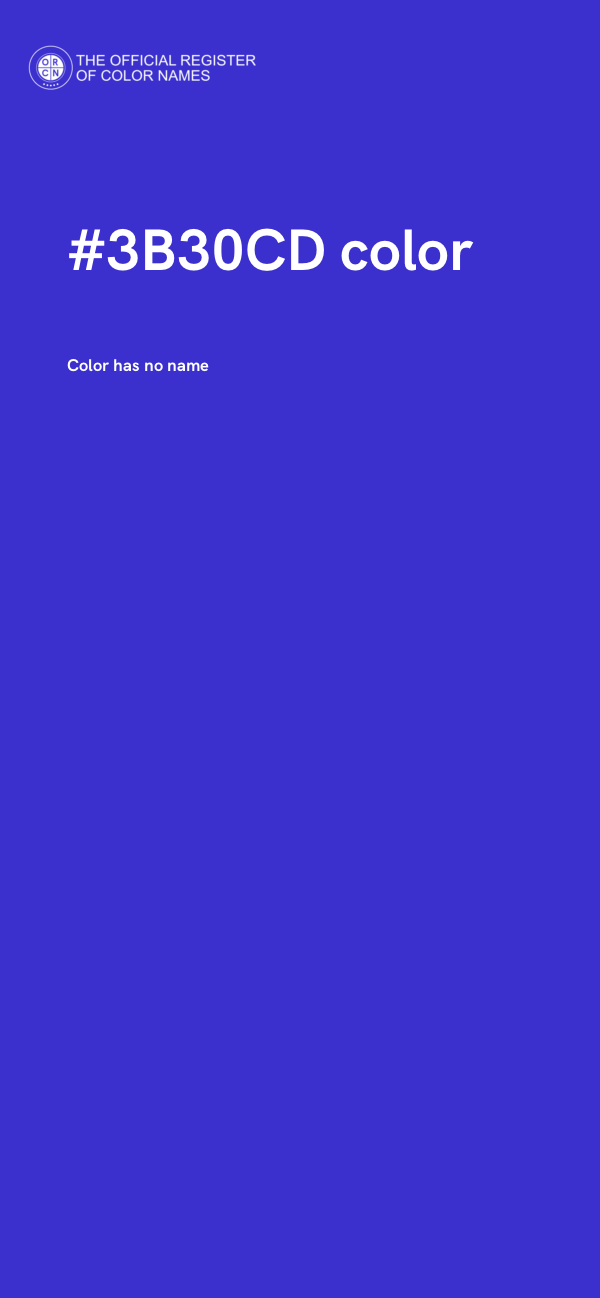 #3B30CD color image