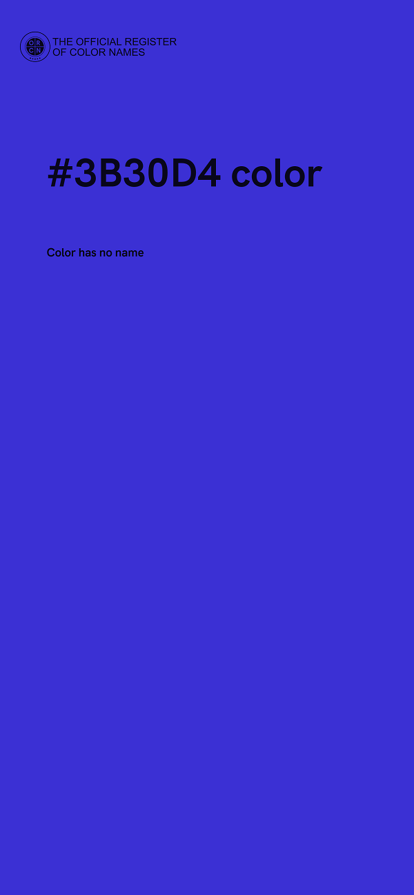 #3B30D4 color image