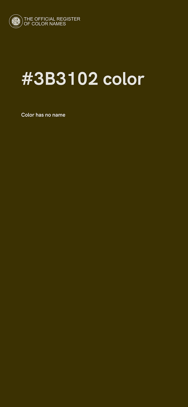 #3B3102 color image