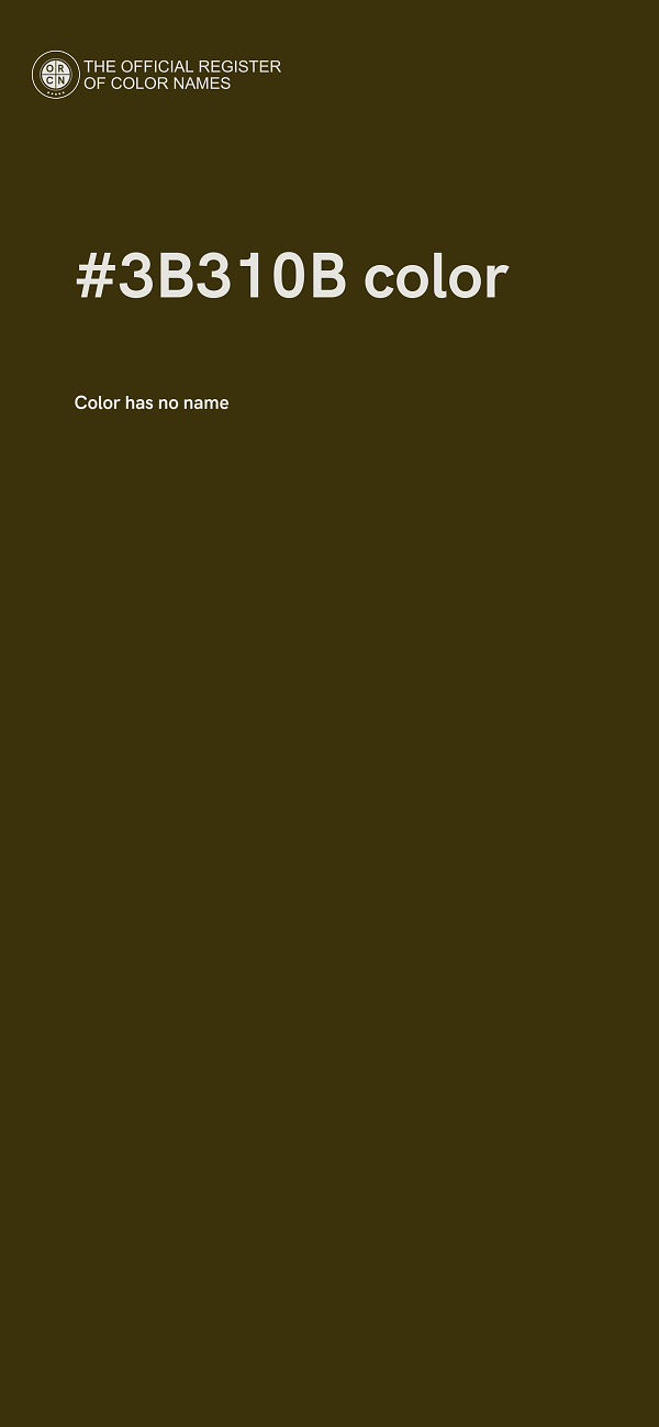 #3B310B color image