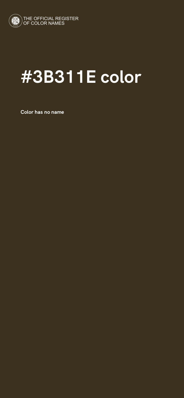 #3B311E color image