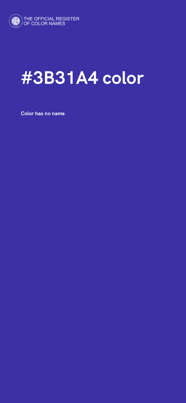 #3B31A4 color image