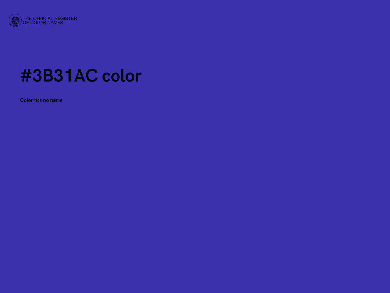 #3B31AC color image