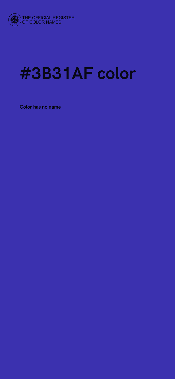 #3B31AF color image