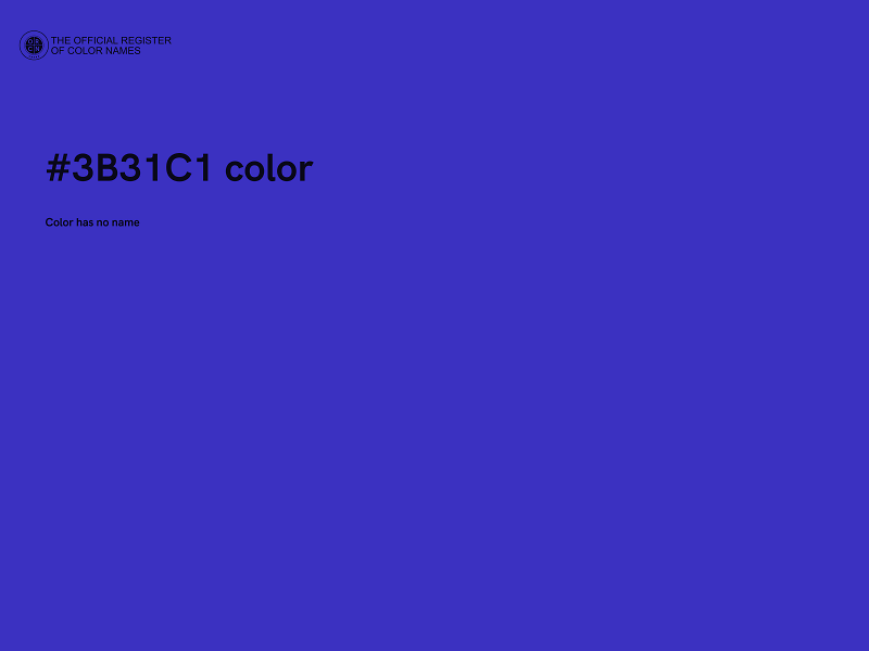 #3B31C1 color image