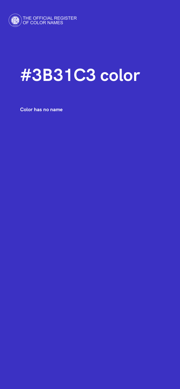 #3B31C3 color image
