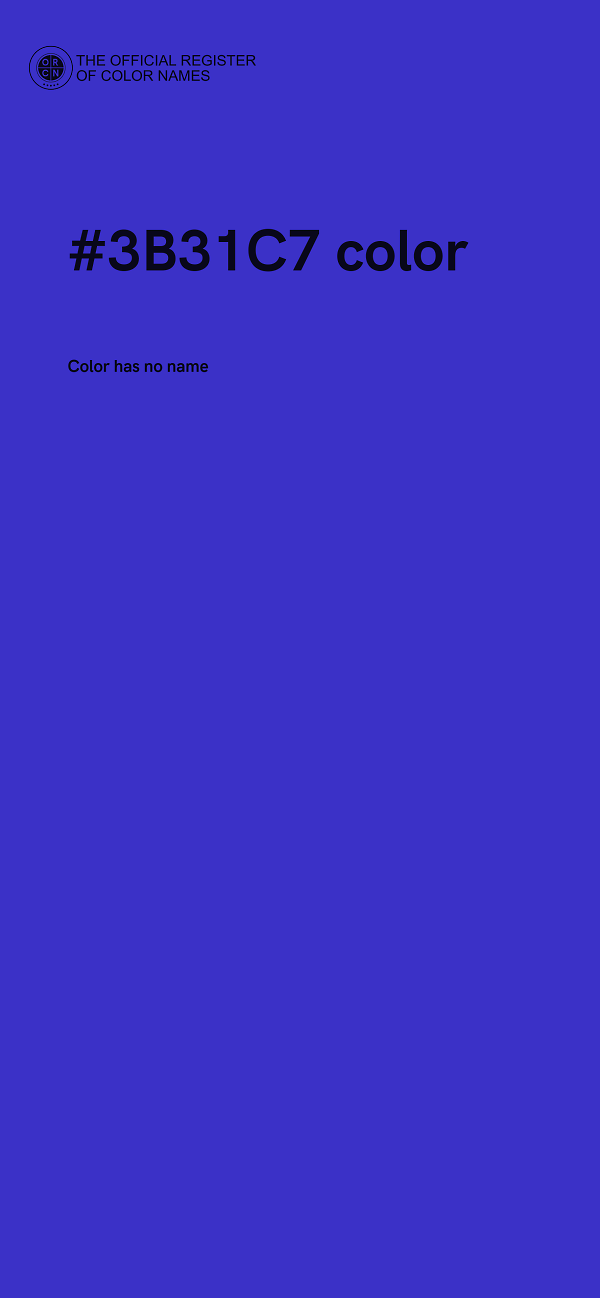 #3B31C7 color image