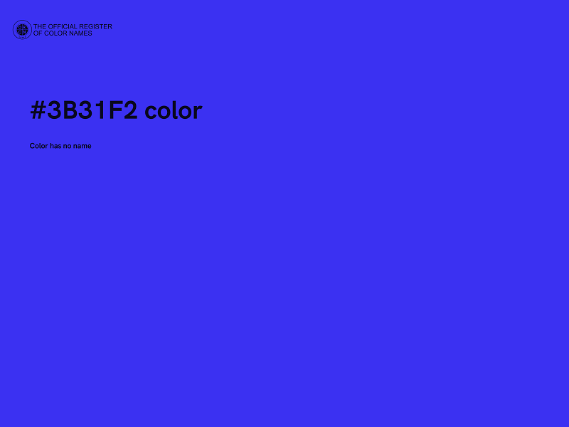 #3B31F2 color image