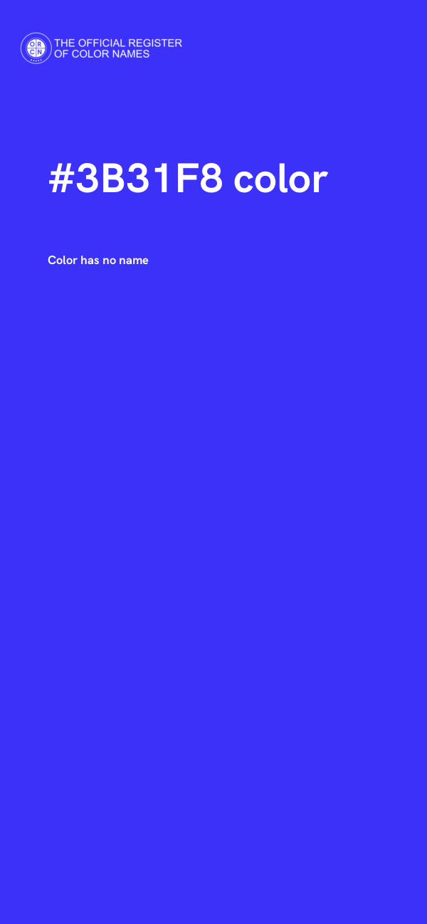 #3B31F8 color image