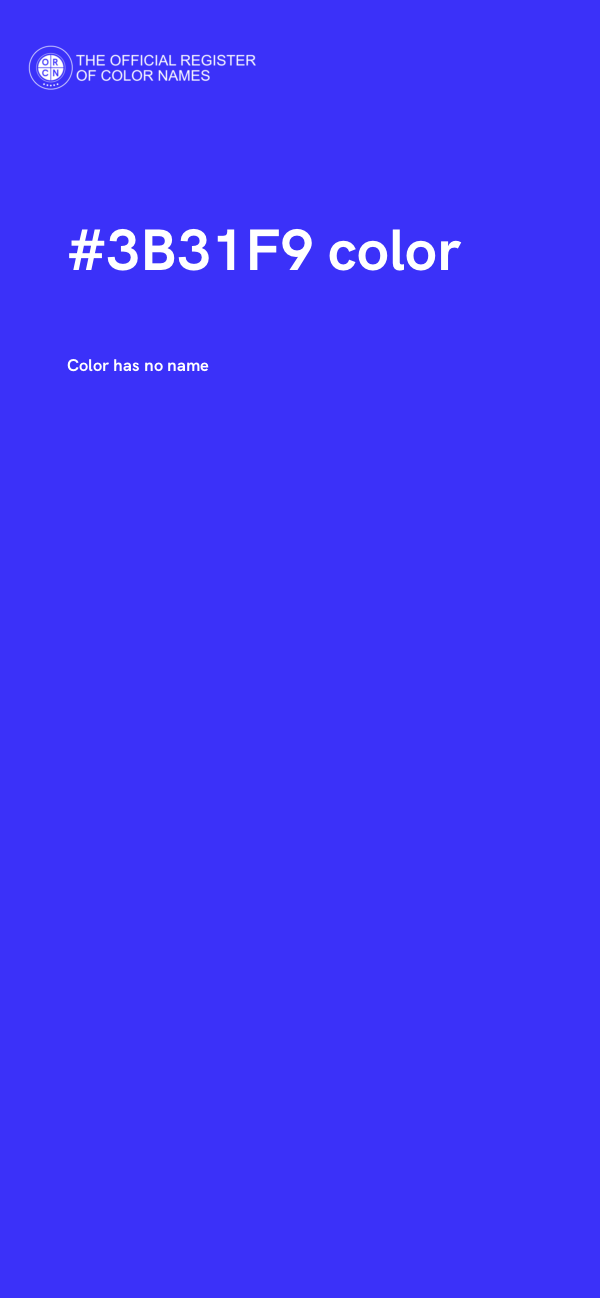 #3B31F9 color image
