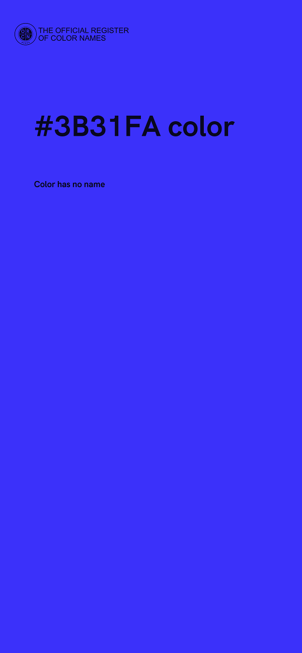 #3B31FA color image