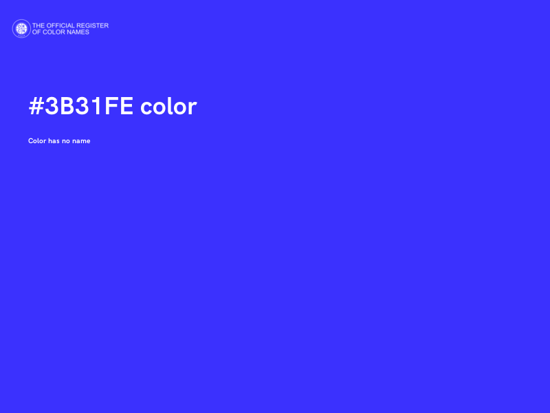 #3B31FE color image