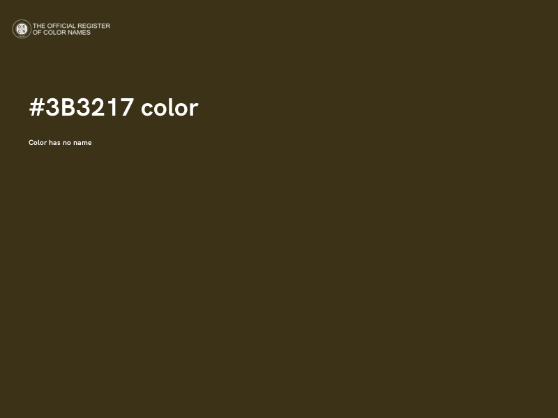 #3B3217 color image