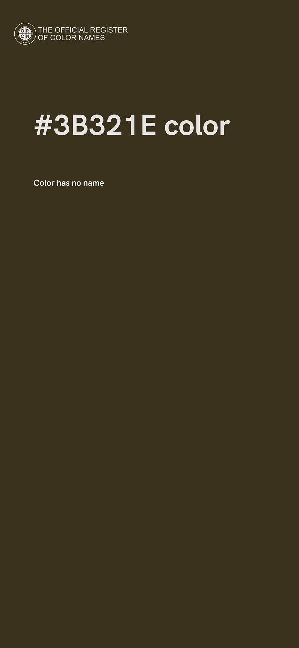 #3B321E color image